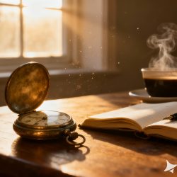 dreamina-2025-10-26-4769-Un reloj de bolsillo antiguo abierto sob…